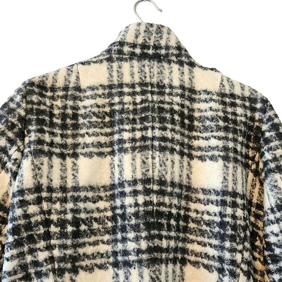 Banana Republic 100% Wool Plaid Belted Fall Winter Jacket Coat Size XL. - Picture 13 of 15